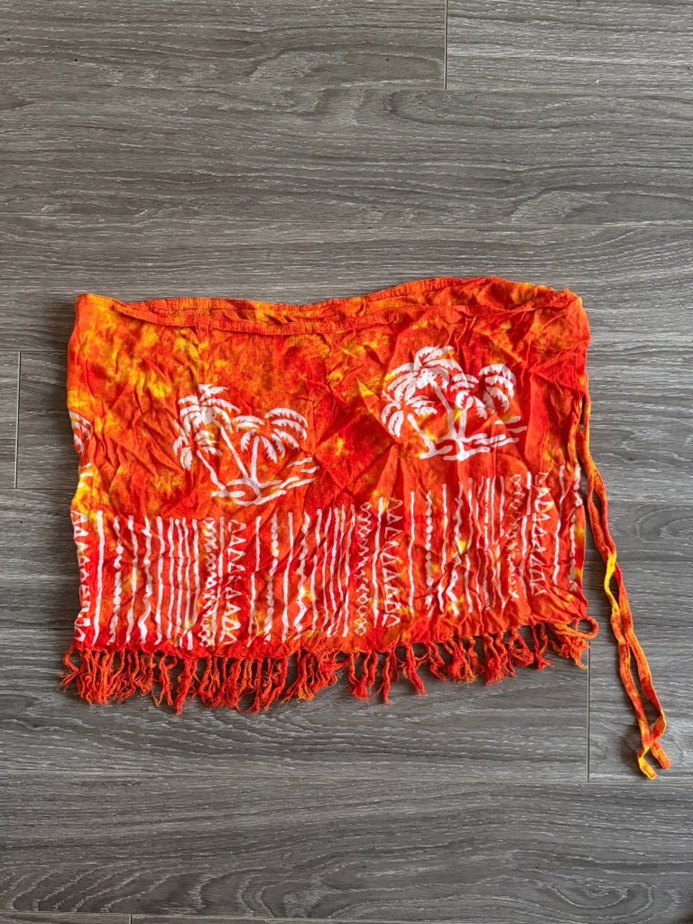 Orange Swim Cover Up